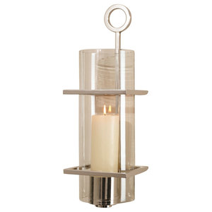 Progressive Ring Sconce Nickel Transitional Wall Progressive Ring Sconce Nickel Transitional Wall