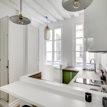 Studio parisien avec un air de maison de campagne