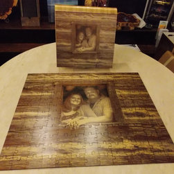 Wood Puzzles hand designed, laser cut, heat color pressed for ANY OCCASION - Products