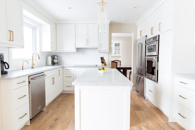 Kitchen - transitional kitchen idea in Other