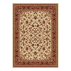 Radici USA Como 5'5"x7'7" Rectangular Fabric Rug, Ivory
