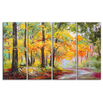 "Colorful Autumn Forest" Landscape Canvas Artwork