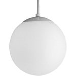 Progress - Progress P4402-29 Opal Globes - One light Pendant - Opal cased globes provide evenly diffused illumination. White cord, canopy and cap.  White finish White opal glass Evenly diffused illumination Shade Included: TRUE Canopy Diameter: 5.75Warranty: 1 Year Warranty* Number of Bulbs: 1*Wattage: 100W* BulbType: Medium Base* Bulb Included: No