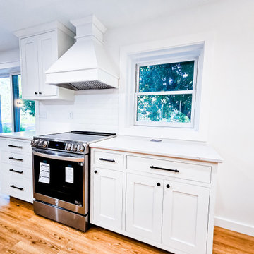 Full kitchen remodel with handcrafted cabinets