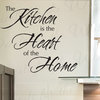 Wall Sticker Decal Quote Vinyl Art Lettering The Heart of the Home Kitchen KI17
