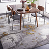 Safavieh Craft Collection CFT860F Rug, Grey/Gold, 6'7" X 9'