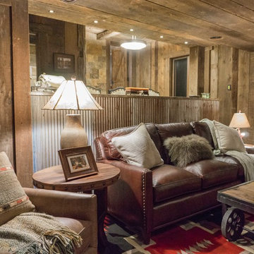 Rustic Living Room- Allenspark Bunkhouse