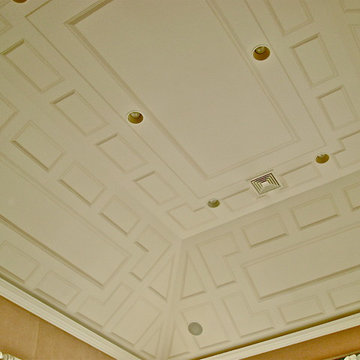 Large Trompe L'oeil/Grisaille Ceiling Tray