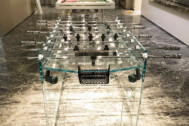 Glass Foosball Table