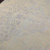 8'x11' Hand Knotted Wool and Viscose Oushak Area Rug, Gray Beige Color
