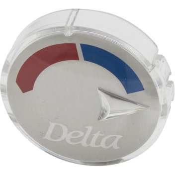 Delta Hot/Cold Indicator Button Polished Chrome