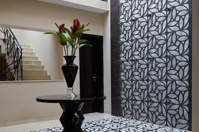 Inspiration for a transitional entryway remodel in Delhi