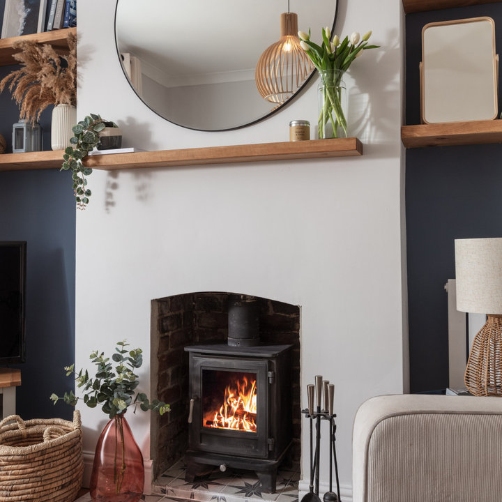 75 Beautiful Living Room with a Chimney Breast Ideas and Designs ...