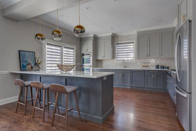 Inspiration for a traditional kitchen in New York.