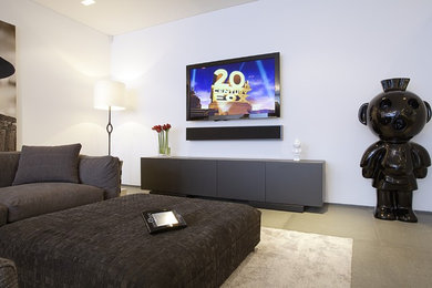 This is an example of a modern living room in London.