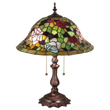 19H Tiffany Rosebush Table Lamp