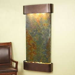 Cascade Springs Indoor Fountains with Copper Vein and Rajah Slate - Indoor Fountains