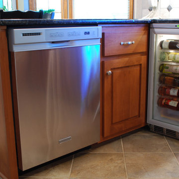 Beautiful Kitchen Transformation Done In Alder With A Honey Stain