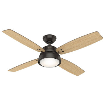 Hunter 52" Wingate Ceiling Fan with Light, Noble Bronze