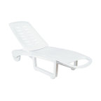 Compamia Sundance Pool Chaise Lounges, Set of 2, White