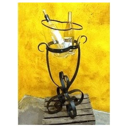 Wrought Iron Amalfi Floor Double Wine Chiller - Ice Tools And Buckets  