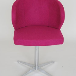 The Doris P Chair with Base No. 2 - Front View - Dining Chairs