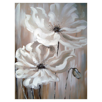 White Flower I Oil Painting