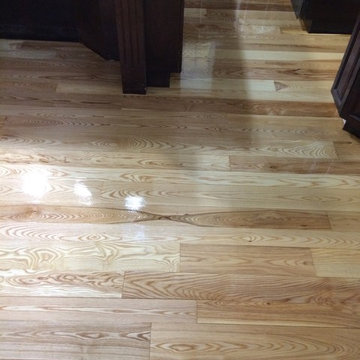 Wood floor refinishing