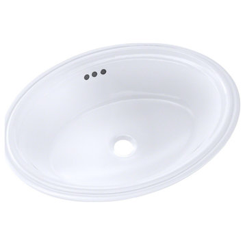 Toto Dartmouth 17-1/4"x12-7/8" Oval Undermount Bathroom Sink Colonial White