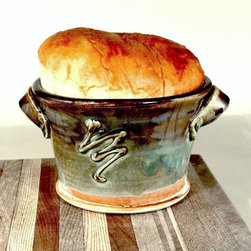 Natural Green Bread Crock - Bakeware