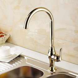 Antique Classic Style Golden Printed Mixer Kitchen Sink Faucet TA0299G - Kitchen Faucets