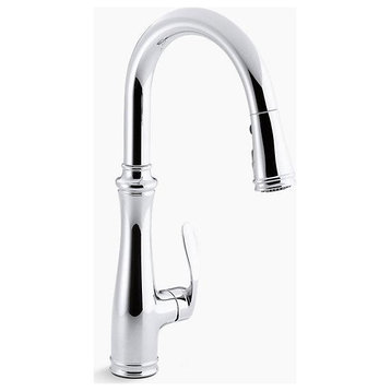 Bellera Single or 3-Hole Sink Faucet With Pull-Down Spout, Polished Chrome