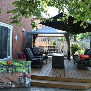 Some custom decks built by Hickory Dickory Decks using Armadillo decking.