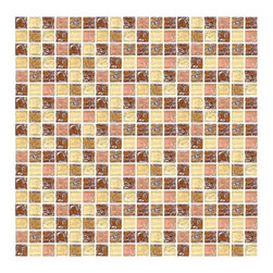 Glass Mosaic | Peach Cobbler Mini Crackled - Products