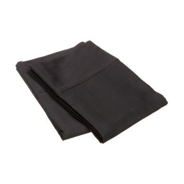 300-Thread Count Egyptian Cotton 2-Piece King Pillowcase Set, Black
