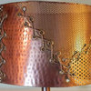 Coil Lamps with Copper Shade,  Set of 2