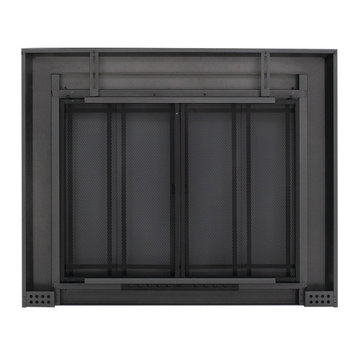 Pleasant Hearth Ellis Collection Fireplace Glass Door, Large