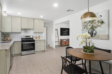 Inspiration for a transitional dining room remodel in Phoenix