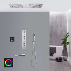 Touch Panel Controlled LED Musical Shower System, Style A - Touch Panel Light - Showerheads And Body Sprays