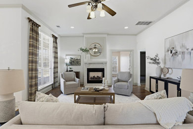 Mid-sized living room photo in Oklahoma City