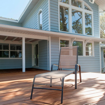 Garapa Decking used in Florida Coastal Home