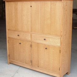 Oak Media Cabinet - 家具