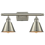 Innovations Lighting - Smithfield 2-Light Dimmable LED Bath Fixture, Brushed Satin Nickel - A truly dynamic fixture, the Ballston fits seamlessly amidst most decor styles. Its sleek design and vast offering of finishes and shade options makes the Ballston an easy choice for all homes.