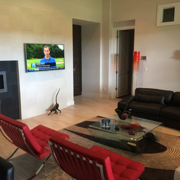 Wall Mounted TV and Whole Home Audio System Installation in Denver