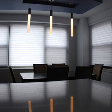 Open Kitchen - light over dining space