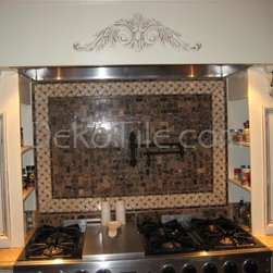 Emperador Dark Basketweave - Kitchen Backsplash - Tile