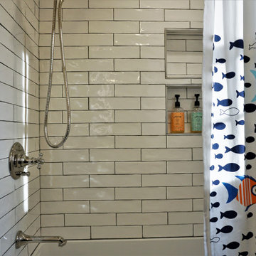 Black and Blue Boy's Bathroom