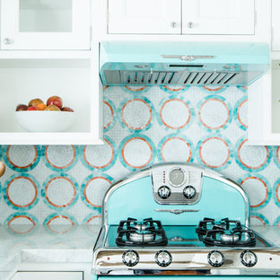 Turquoise and White Kitchen Renovation St. Louis, MO