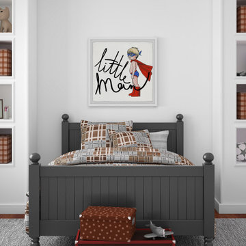"Little Superhero" Framed Painting Print