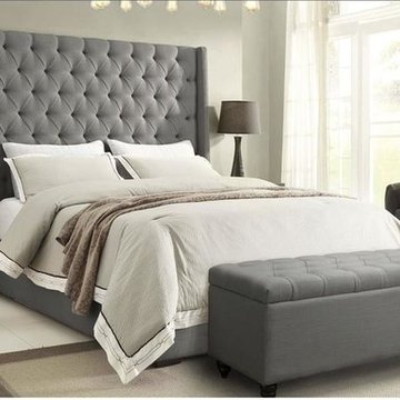 Park Avenue Gray Platform Bed